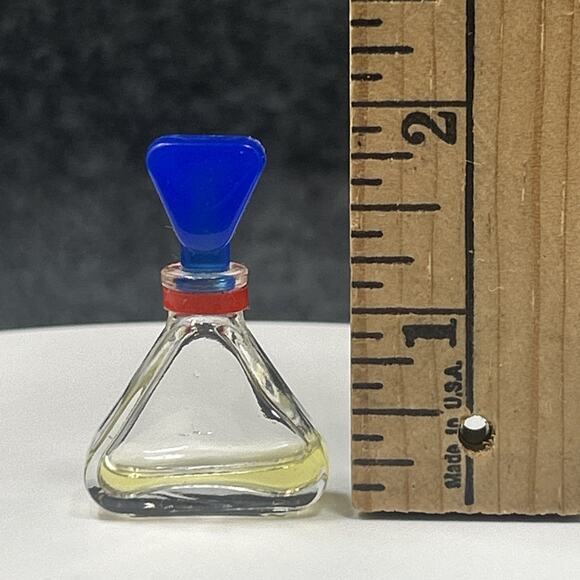 Liz Claiborne Fragrance Mini Collectible Bottle Blue Stopper Vanity Decor - Picture 1 of 7
